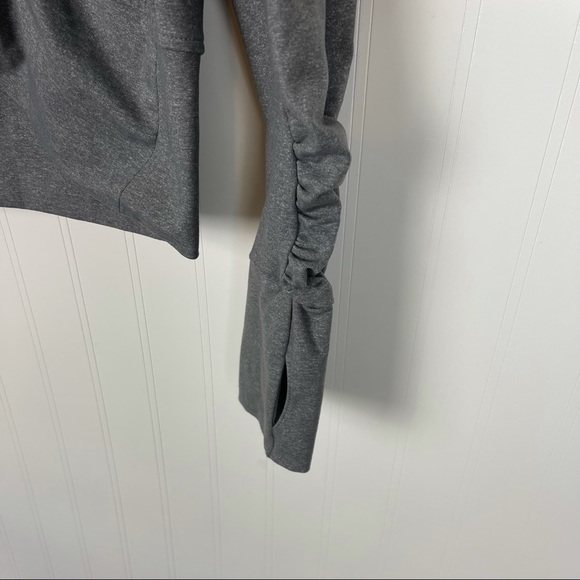 ANTHROPOLOGIE Pure + Good Gray Athletic Ruffle Jacket - Picture 3 of 6